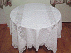 Tischdecke aus antikem Leinen